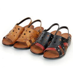 RG 통가죽 수제화 배색 샌들 (8)