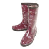 진흥 와인꽃무늬 방한여성장화
