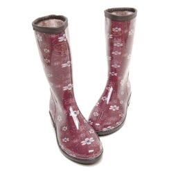 진흥 와인꽃무늬 방한여성장화 (3)