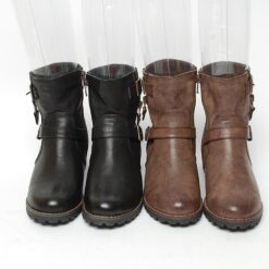 투벨트 옆지퍼 미들워커 털부츠 (9)