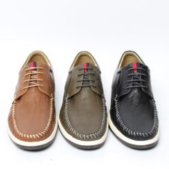 밸리 스티치 가죽 남성 스니커즈 (10)