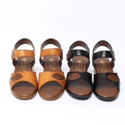 통가죽 핸드메이드 나뭇잎 여성샌들 (9)